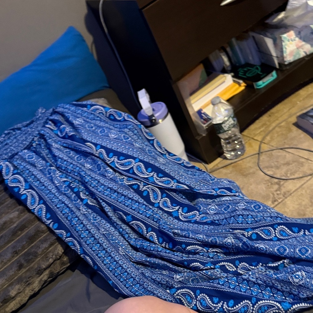 SHEIN Blue Textured Fabric jumpsuit